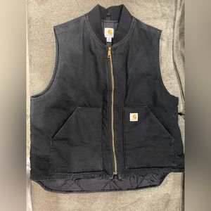 CARHARTT DUCK INSULATED RIB COLLAR VEST